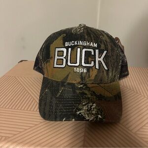 Buck Buckingham 1896 Mossy Oak Camouflage Cap Baseball Hat Lineworker Lineman